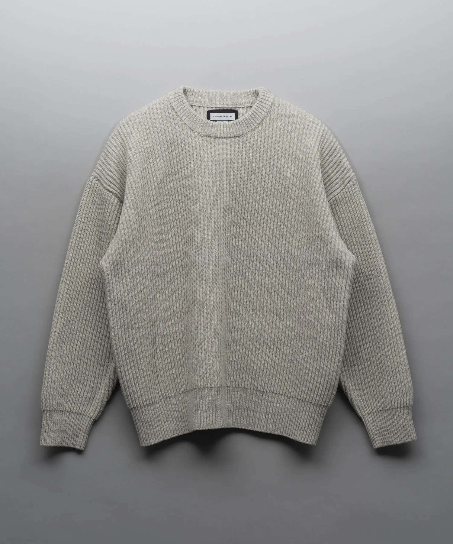 Prime-Over  Rib Crew Neck Knit Pullover