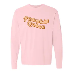 'Pumpkin Queen' Comfort Colors Long Sleeve T-Shirt