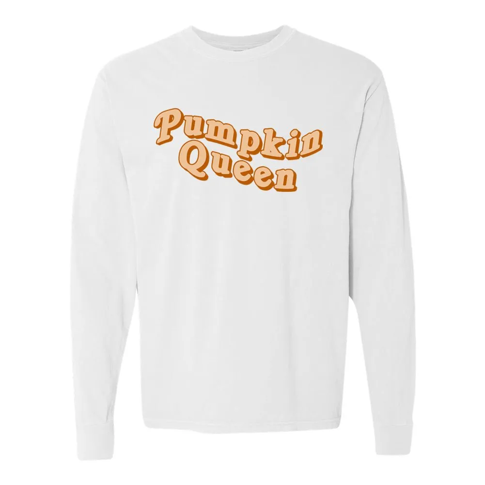 'Pumpkin Queen' Comfort Colors Long Sleeve T-Shirt