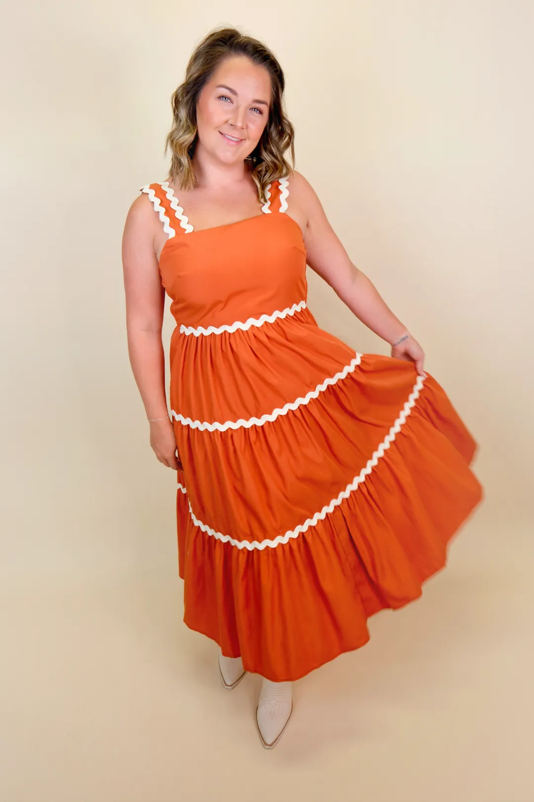 Pumpkin Spice Maxi Dress