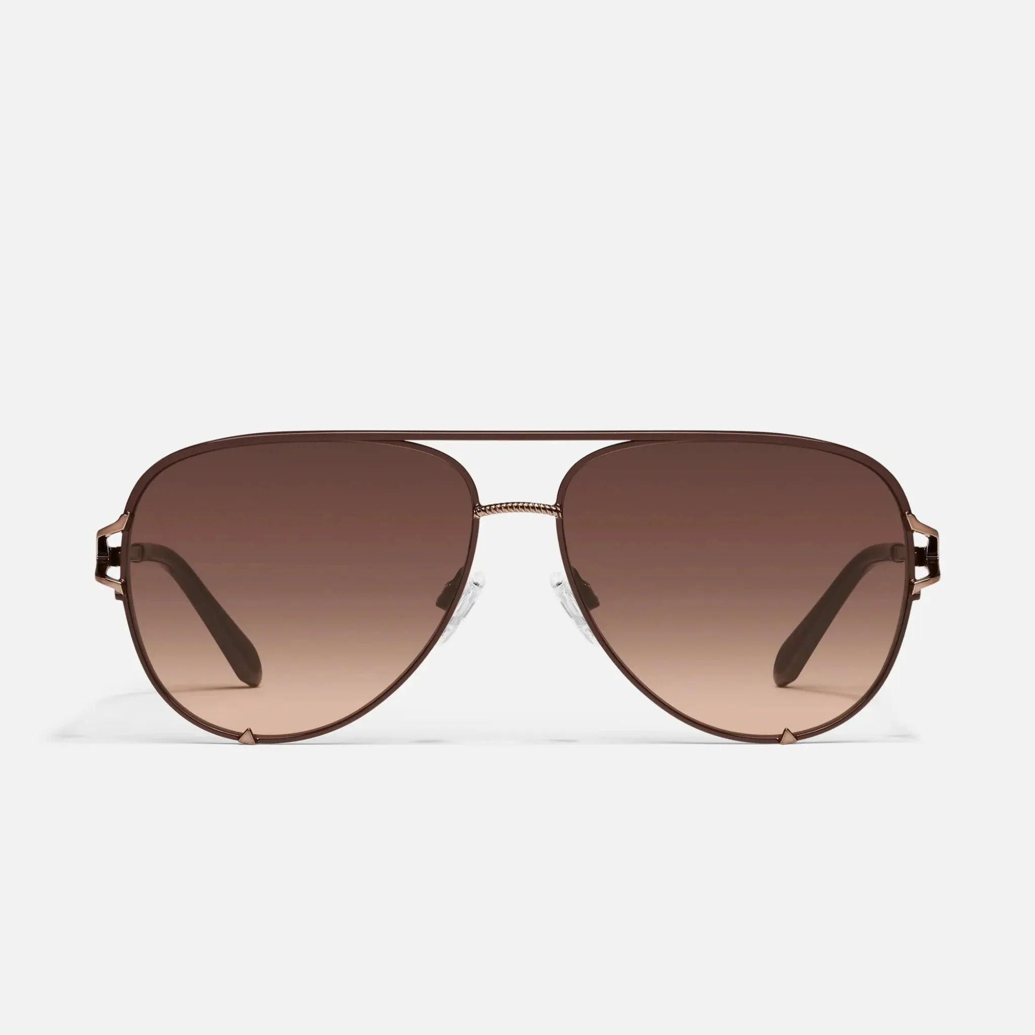 Quay High Key Twist Sunglasses - Brown