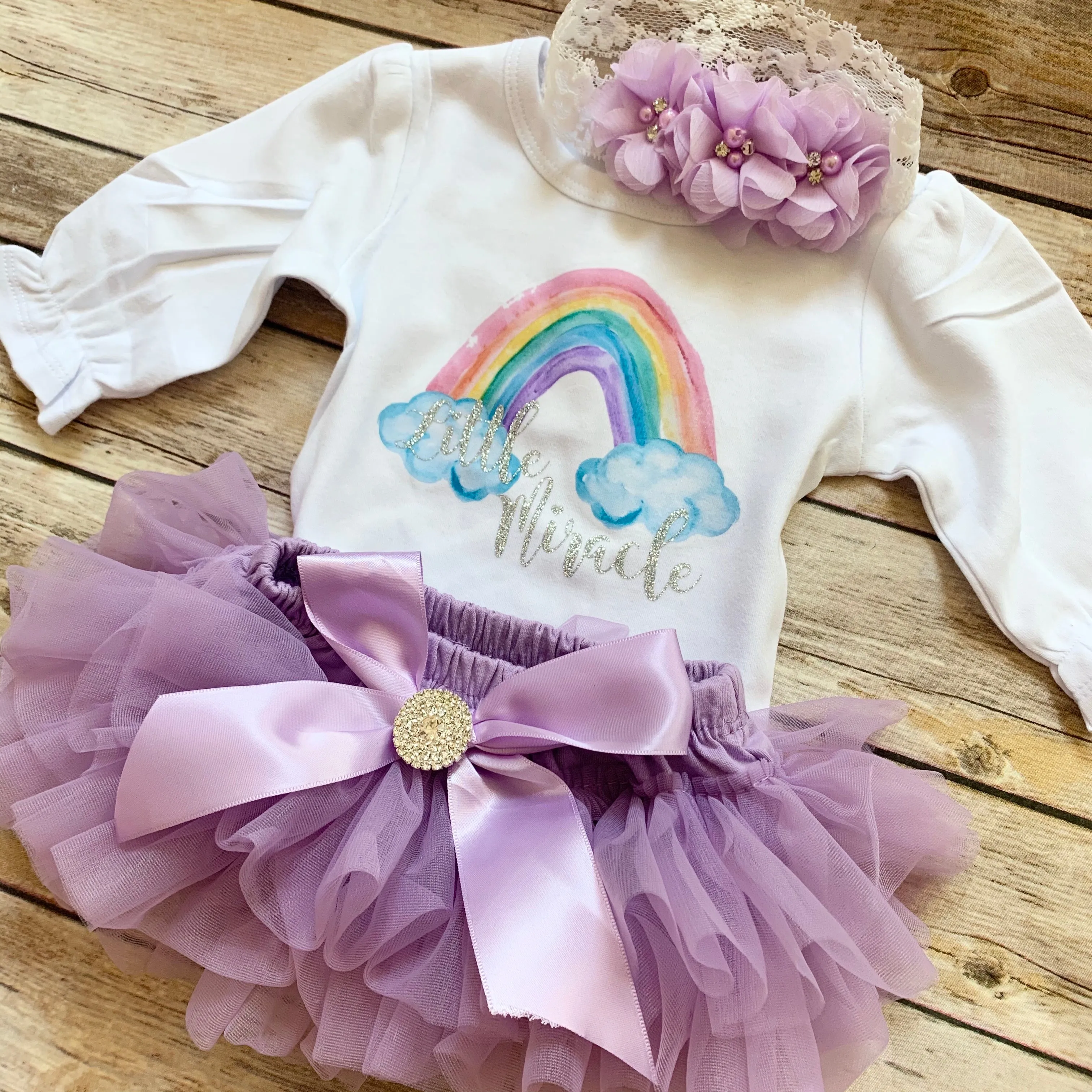 Rainbow baby - lavender