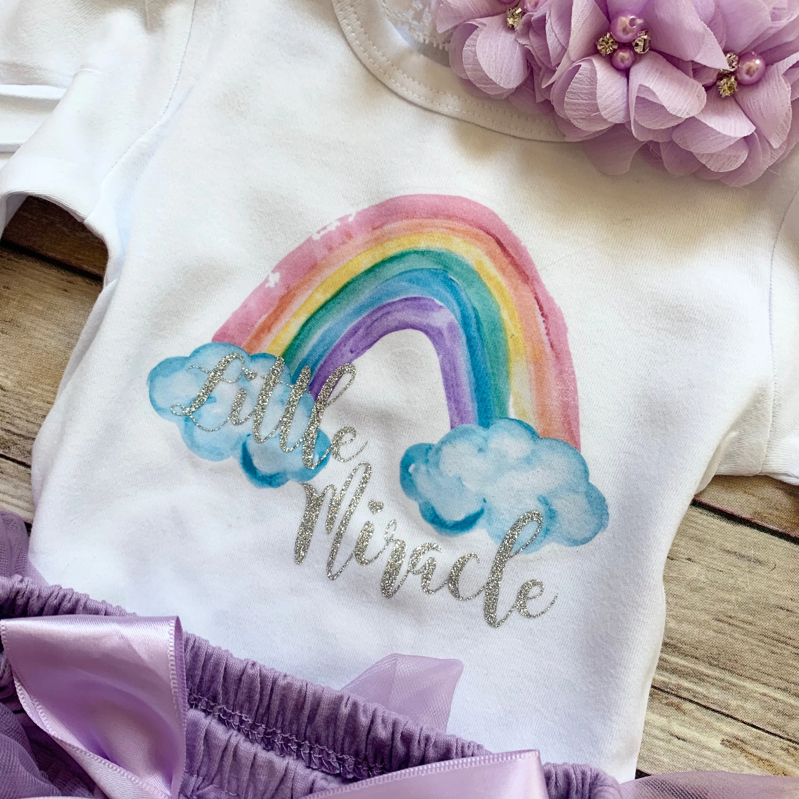 Rainbow baby - lavender