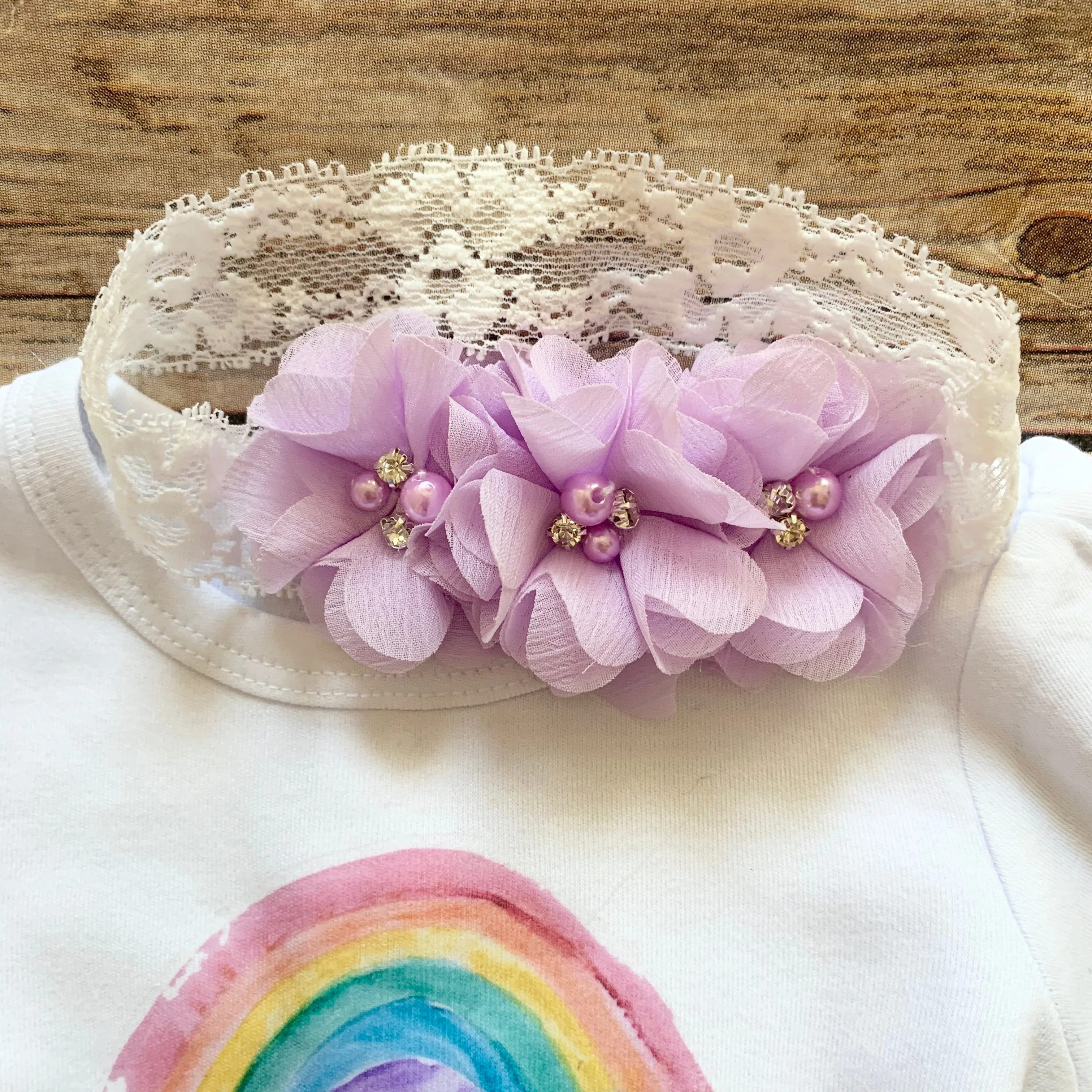 Rainbow baby - lavender