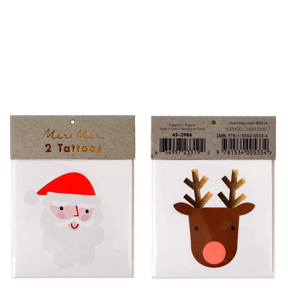 Santa & Reindeer Tattoos