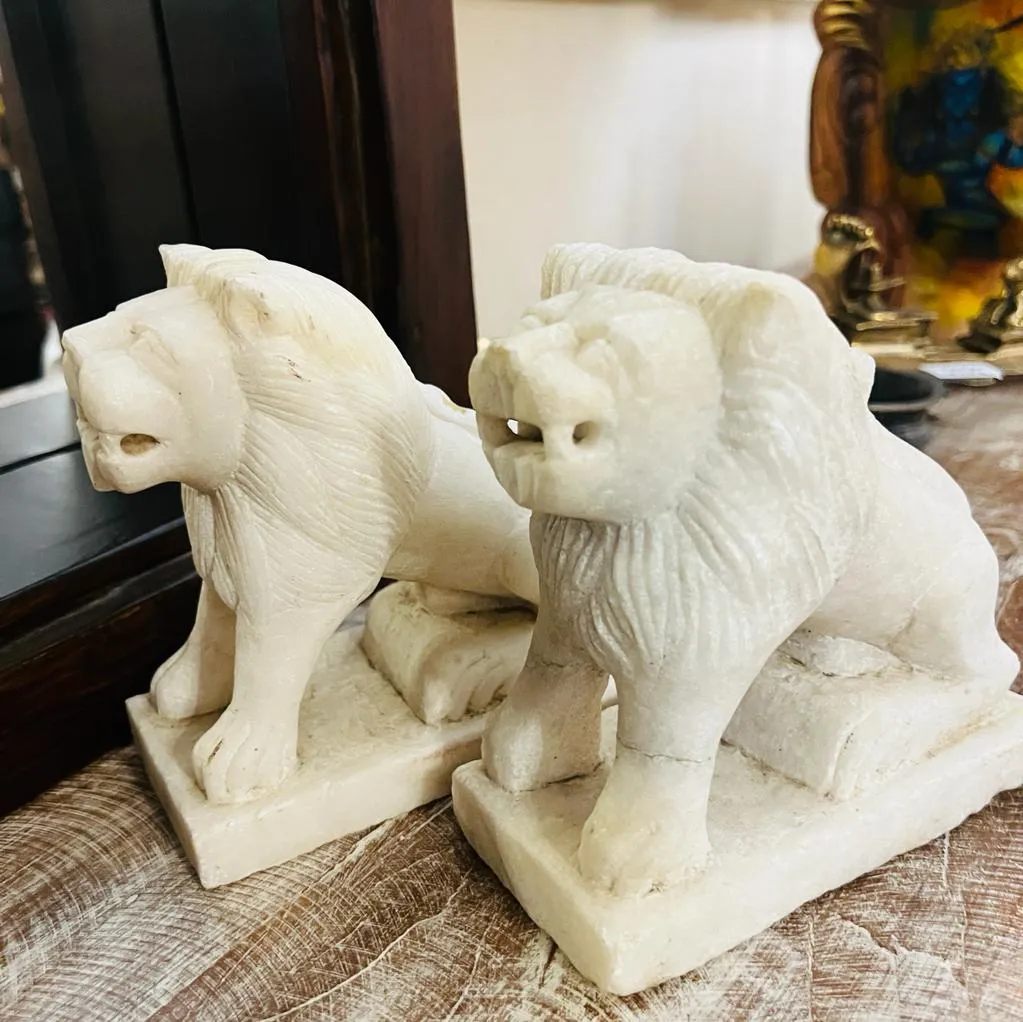 Sher  :   Miniature Lion Stone Sculpture ( Sold Individually)