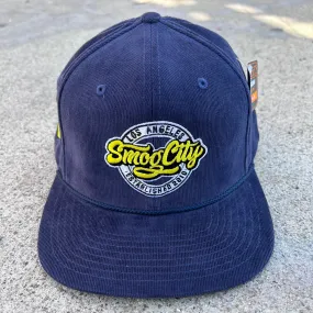 Smog City Corduroy Hat (blue/yellow)