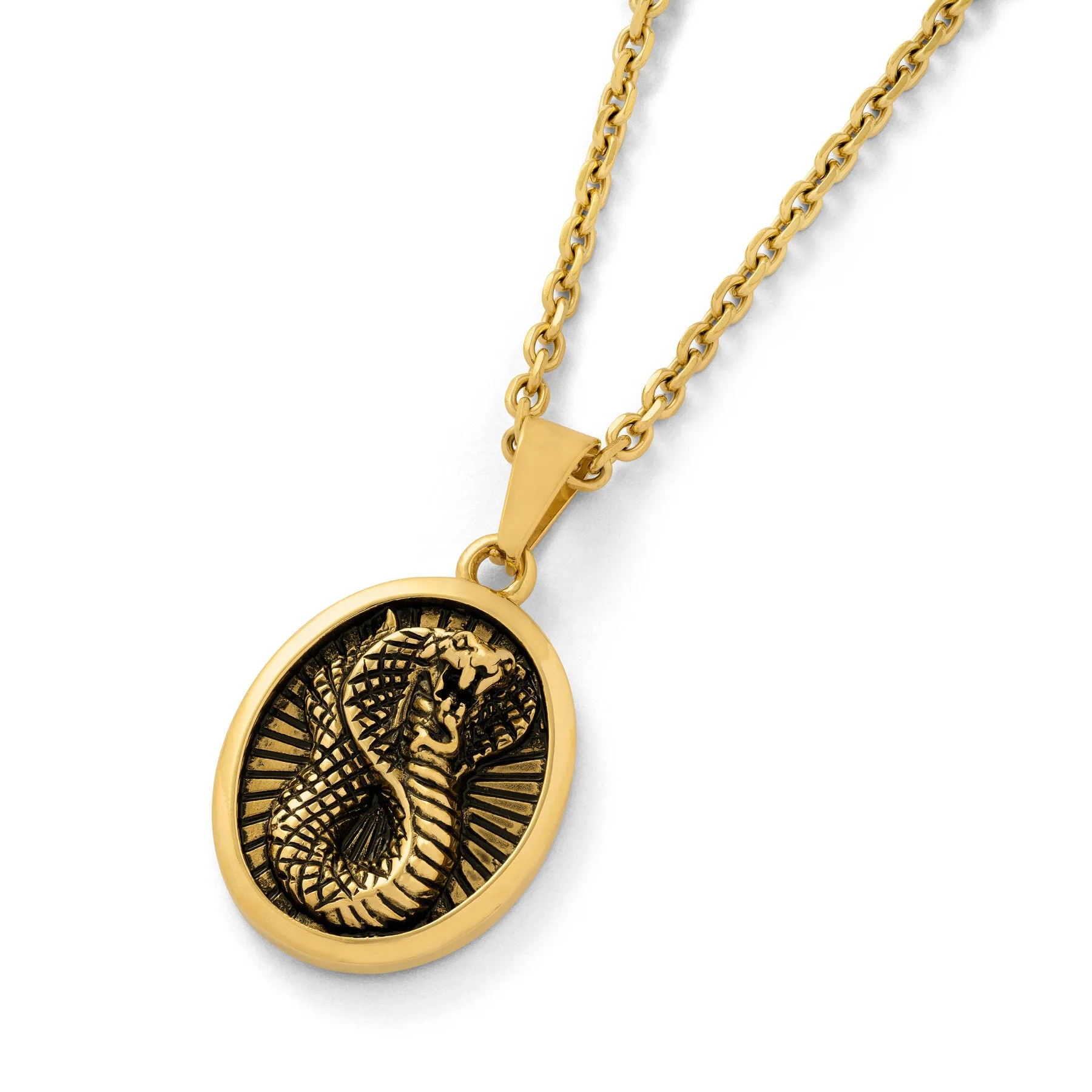 Snake Charmer Pendant (Gold)