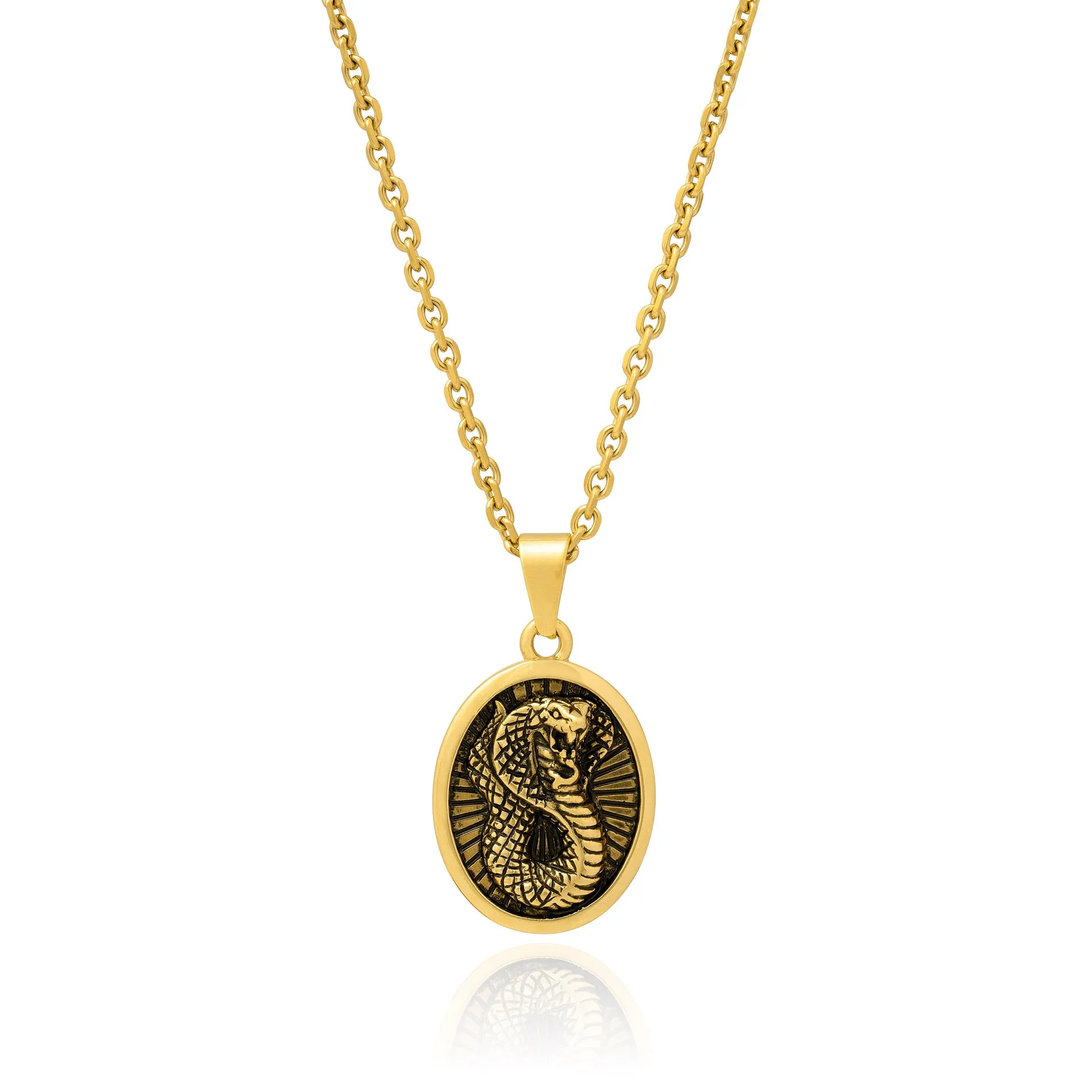 Snake Charmer Pendant (Gold)