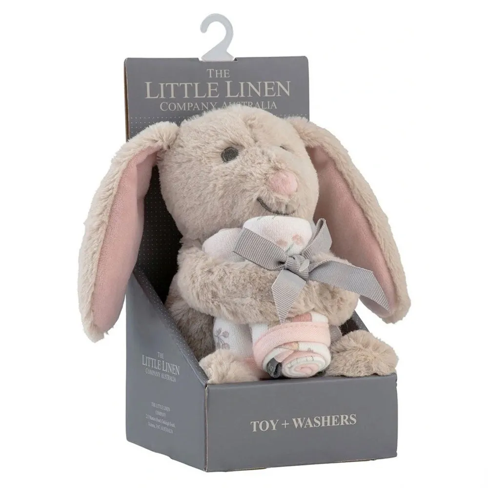 Soft Plush Baby Toy & Face Washers - Harvest Bunny