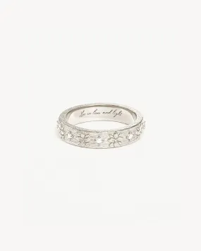 Sterling Silver Live in Grace Ring