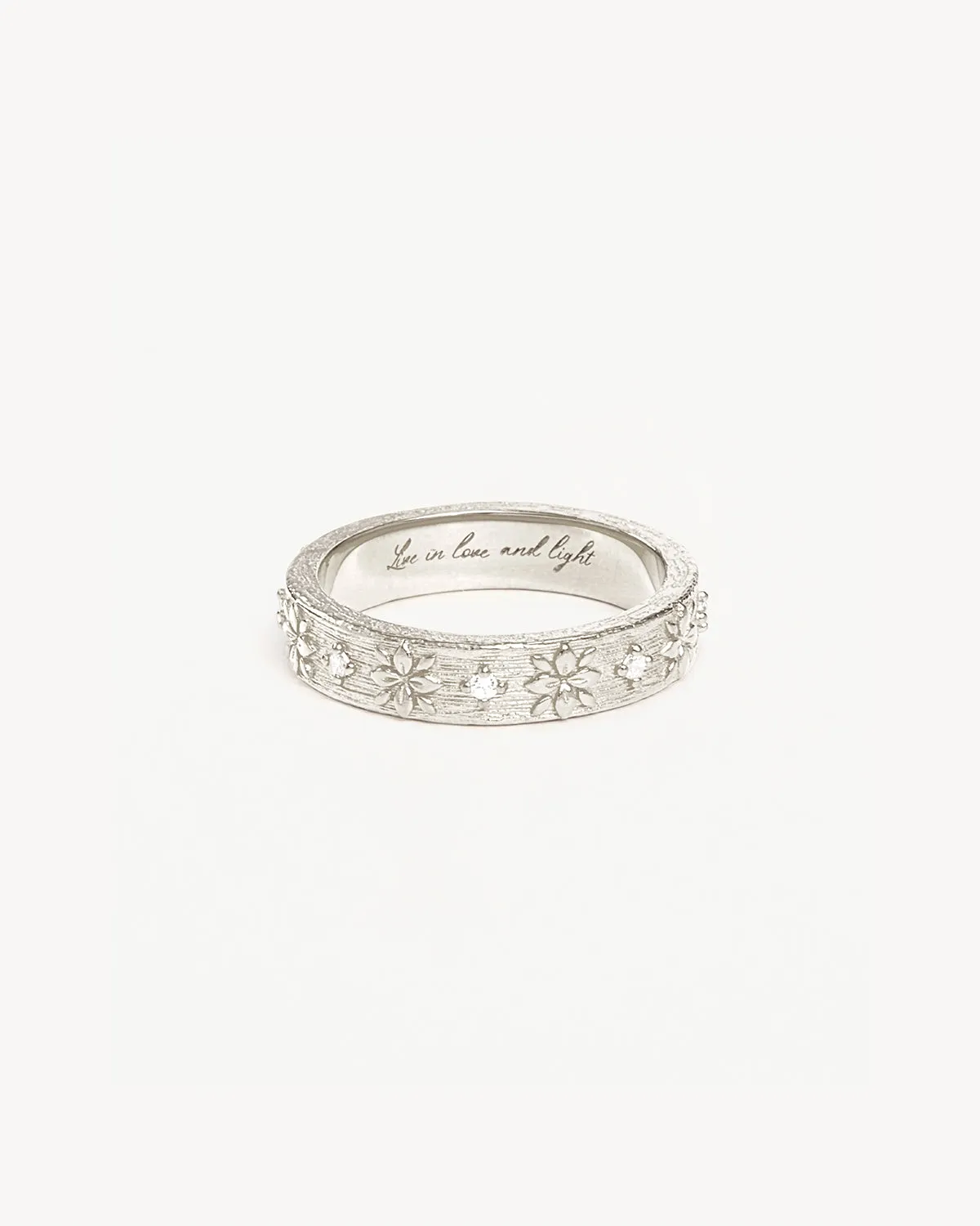 Sterling Silver Live in Grace Ring