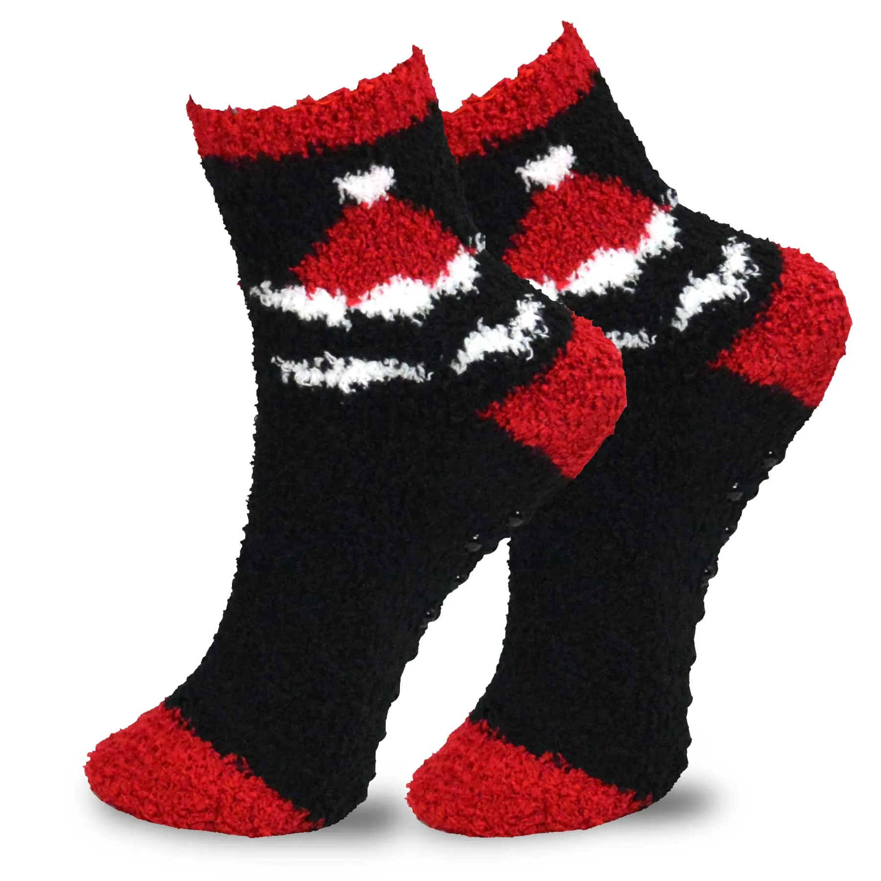 TeeHee Socks Kid's Christmas Polyester Short Crew Santa 3-Pack (70945)