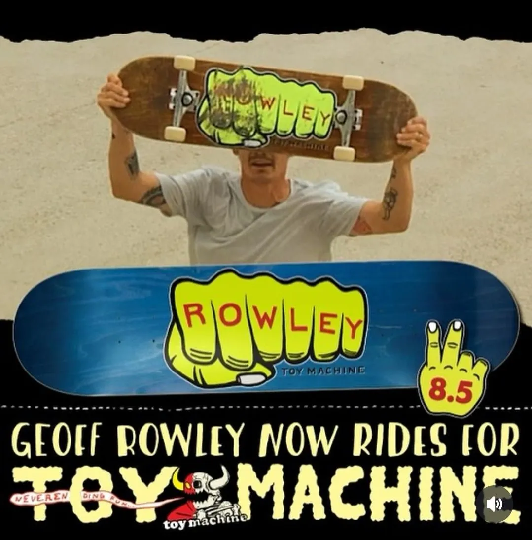 Toy Machine Rowley Fist 8.5 Deck