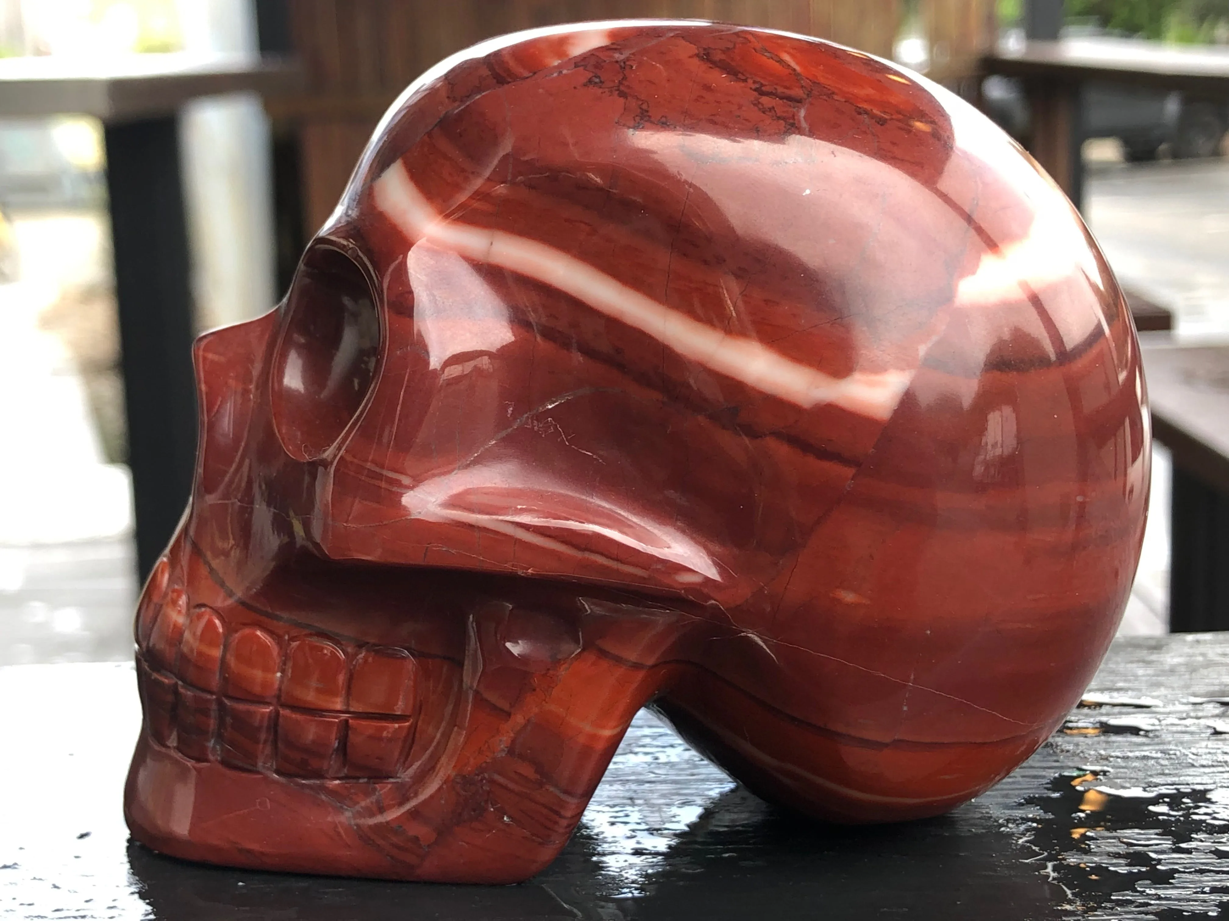 Walmere Red Dolomite Skull [1k203]