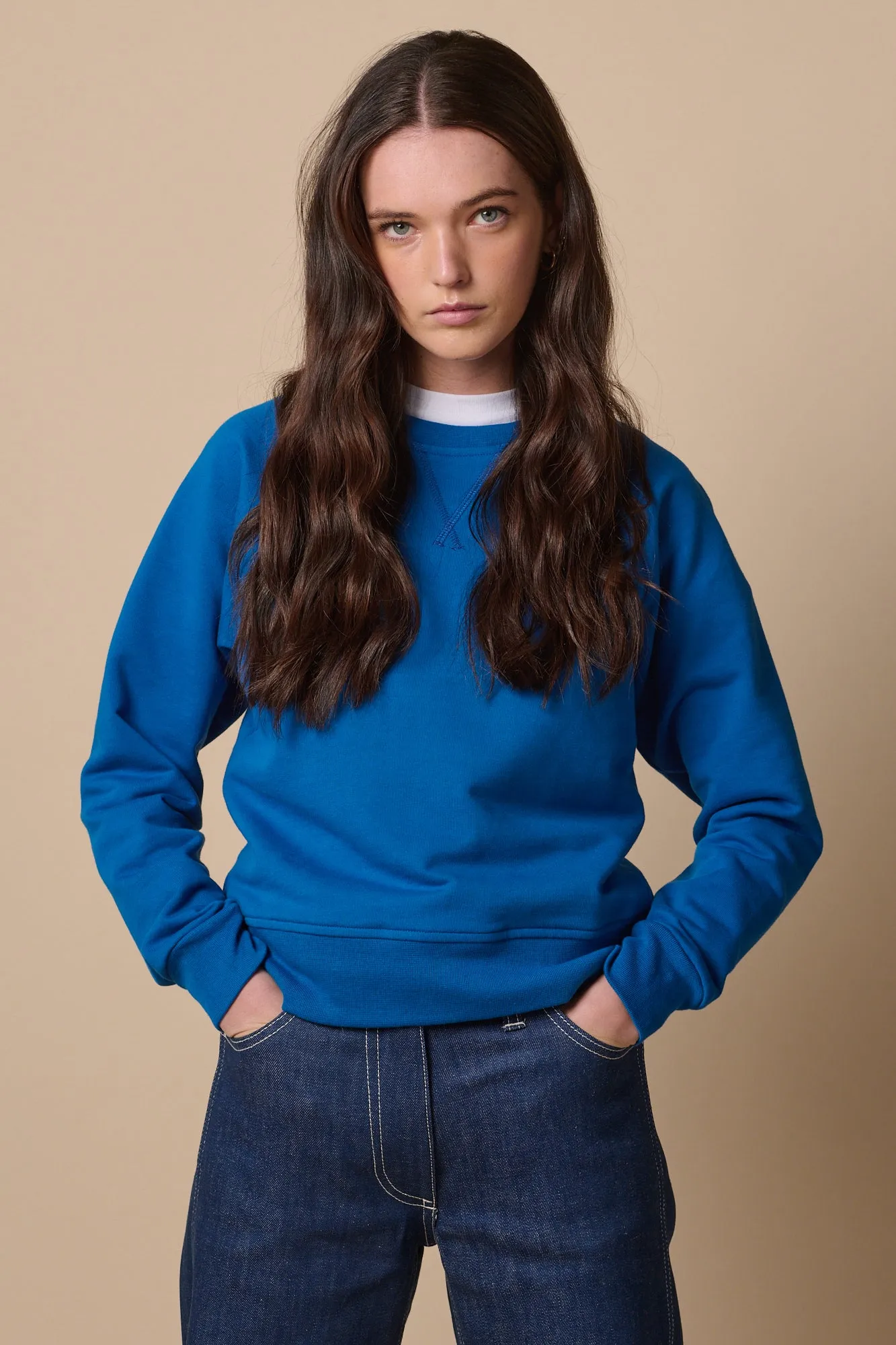 Women's Raglan Sweatshirt - Cobalt