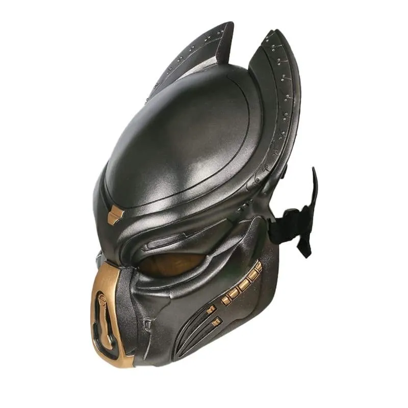 Xcoser Predator-Maske mit Dreads-Haaren, Cosplay-Helm, Halloween, Herren, Damen, Erwachsene