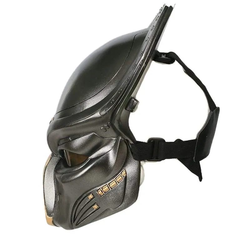 Xcoser Predator-Maske mit Dreads-Haaren, Cosplay-Helm, Halloween, Herren, Damen, Erwachsene